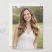 2-Photo Elegant Minimalist Graduation Party |  招待状 (裏面)