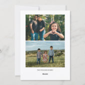 2 Photo Holiday Card シーズンカード (裏面)