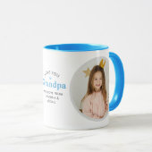 2-Photo Love You Grandpa/その他の個人的なメッセージMu マグカップ (正面右)