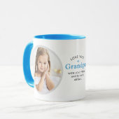 2-Photo Love You Grandpa/その他の個人的なメッセージMu マグカップ (正面左)