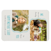 2 Photo Mother's Day マグネット (横)