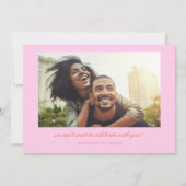 2 Photo Mystical Modern Typography Orange Pink セーブザデート (裏面)