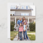 2 Photo New Home Address Christmas Greenery移動 シーズンカード (裏面)