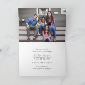 2 Photo New Year New Home Minimalist モダン Moving シーズンカード (内部)