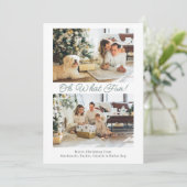 2 Photo Oh Whatおもしろいクリスマス シーズンカード (スタンド正面)