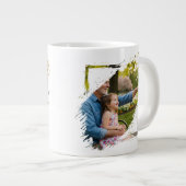 2 Photo Scribble Frame Template Personalized ジャンボコーヒーマグカップ (正面右)