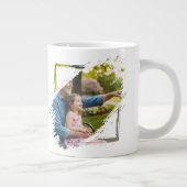 2 Photo Scribble Frame Template Personalized ジャンボコーヒーマグカップ (右)