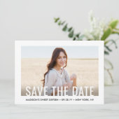 2 Photo Sweet 16th Birthday Party モダン16 セーブザデート (スタンド正面)