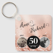 2 Photo Then and Now 結婚 ANY YEAR キーホルダー (正面)