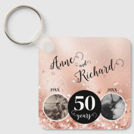 2 Photo Then and Now 結婚 ANY YEAR キーホルダー