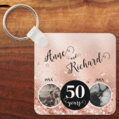 2 Photo Then and Now 結婚 ANY YEAR キーホルダー (正面)