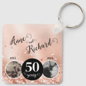 2 Photo Then and Now 結婚 ANY YEAR キーホルダー (裏面)