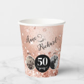 2 Photo Then and Now 結婚 ANY YEAR 紙コップ (正面)