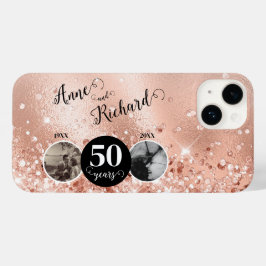 2 Photo Then and Now 結婚 ANY YEAR Case-Mate iPhone 14ケース