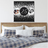 2 Photo Then And Now 結婚's Anniversary キャンバスプリント (インサイチュ (寝室))