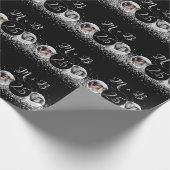 2 Photo Then And Now 結婚's Anniversary ラッピングペーパー (角)