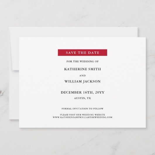 2 Photo'sの結婚したシーズン結婚 セーブザデート (裏面)