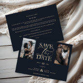 2 Photos Blue Chic Trendy Collage Wedding Covid19