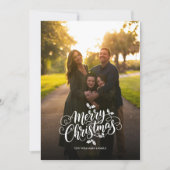  2 photos Christmas Holiday Card シーズンカード (正面)