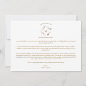 2 Photos Fancy Romantic Pink Shades Floral Bouquet セーブザデート (裏面)