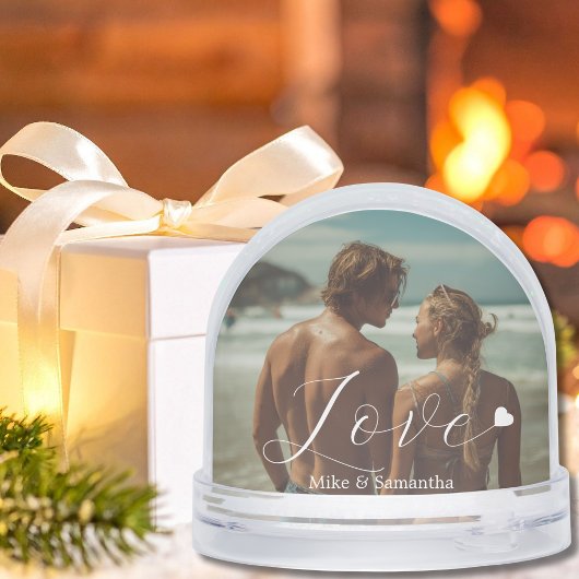 2 Photos Love Heart Name Simple Modern Script