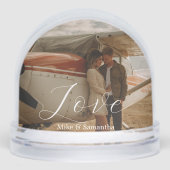 2 Photos Love Name Simple Modern Script Couple (正面)