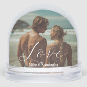 2 Photos Love Name Simple Modern Script Couple (裏面)