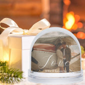 2 Photos Love Name Simple Modern Script Couple