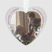 2 Photos New Grandpa New Baby Photo Silver Frame オーナメント (裏面)