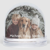 2 Photos Script Kids Dog Photo Fun Personalized  (裏面)