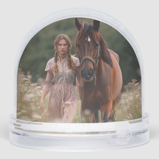 2 Photos Template Custom Horse Photo Equestrian (裏面)