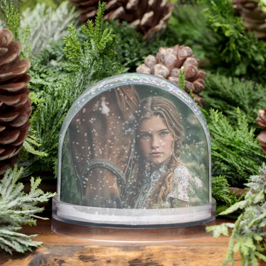 2 Photos Template Custom Horse Photo Equestrian (冬)