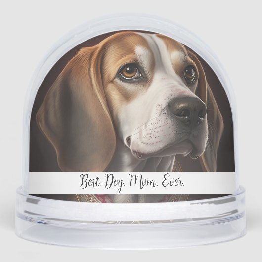 2 Picture Dog or Pet Your Text Here Snow Globes (正面)