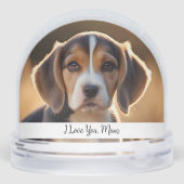 2 Picture Dog or Pet Your Text Here Snow Globes (裏面)
