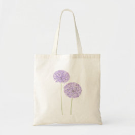 2 purple Allium watercolor トートバッグ