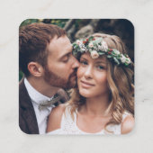 2 QRコードの結婚WebサイトとRSVPスクエアフォト エンクロージャーカード