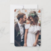 2 QRコードのWebサイ結婚ト詳細フォトエンクロージャ 出欠カード (裏面)