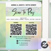 *~* 2 QR支払い – レインボーウィンドウ領域をスキャンして支払う ウィンドウサイン (ホーム)