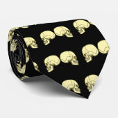 2 Schädel Totenköpfe skulls ネクタイ (ロール)