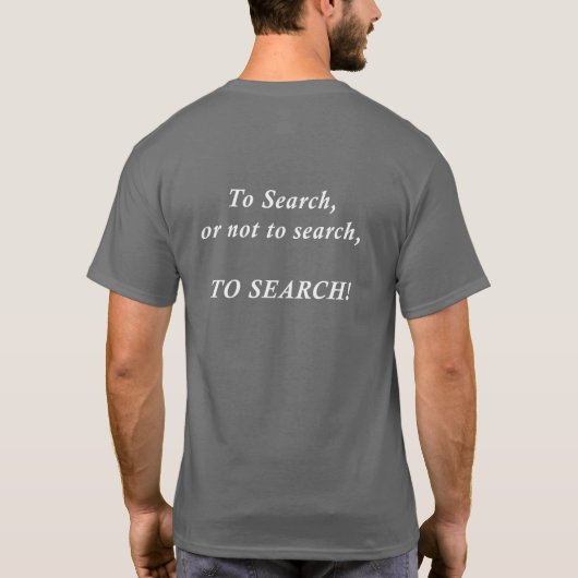 2 Search/Not 2 Search Tシャツ (裏面)