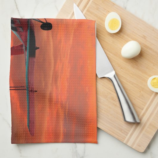 2 seater Tigermoth キッチンタオル (四つ折り)