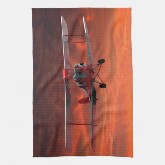 2 seater Tigermoth キッチンタオル (縦)