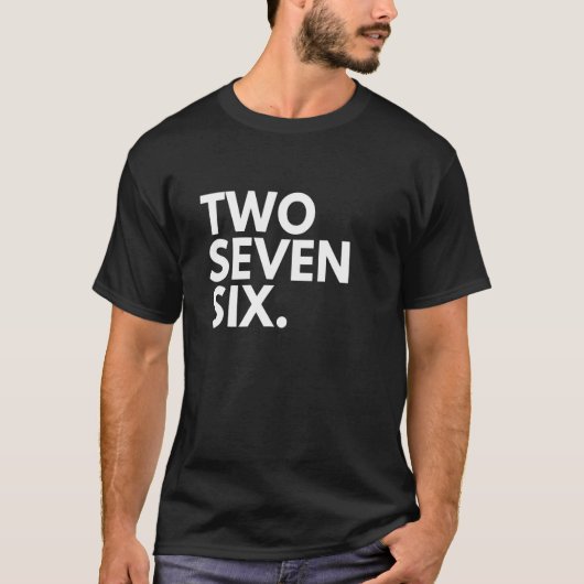 2 SEVEN 6エリアコード276ブリストルVAバージニア州 Tシャツ (正面)