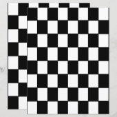 2-Sided B&W Checkerboard Scrapbook Page (正面/裏面)