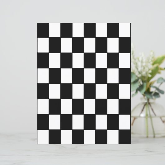 2-Sided B&W Checkerboard Scrapbook Page (スタンド正面)