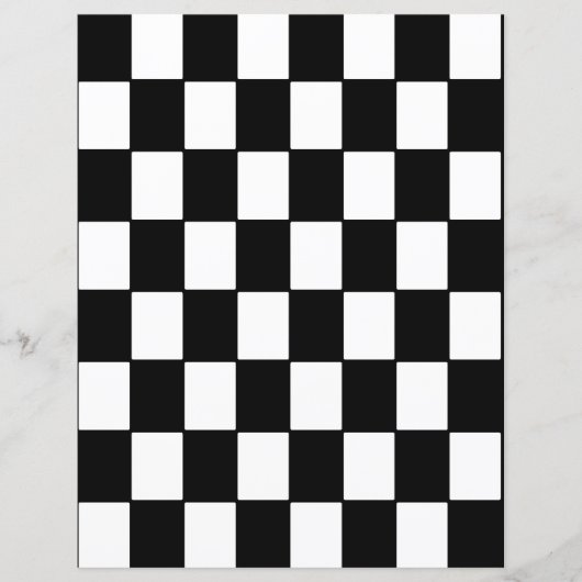 2-Sided B&W Checkerboard Scrapbook Page (正面)