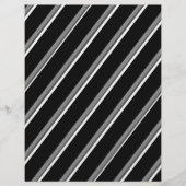 2-Sided B&W Diagonal Stripes Scrapbook Page (正面)