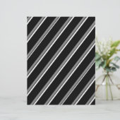 2-Sided B&W Diagonal Stripes Scrapbook Page (スタンド正面)