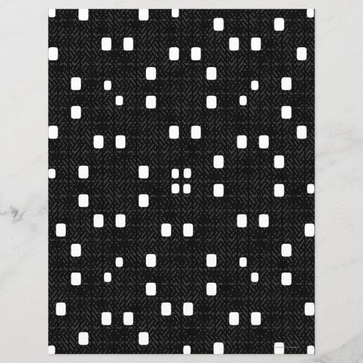 2-Sided B&W Textured Minimalism Scrapbook Page (裏面)