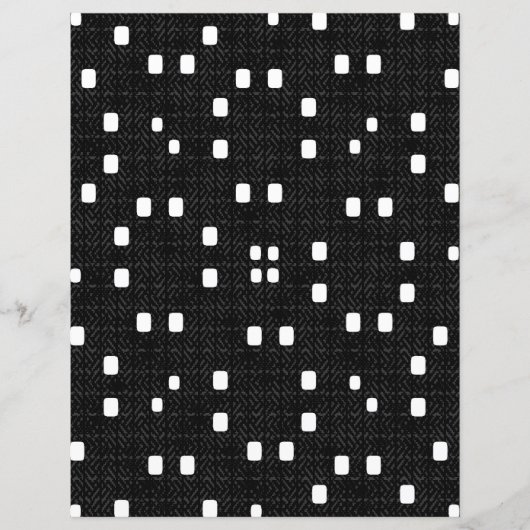 2-Sided B&W Textured Minimalism Scrapbook Page (正面)